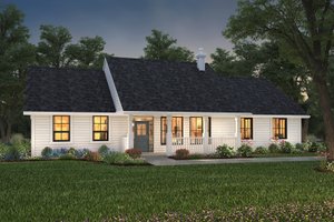 Ranch Exterior - Front Elevation Plan #427-6