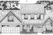 Traditional Style House Plan - 3 Beds 2.5 Baths 1916 Sq/Ft Plan #42-210 