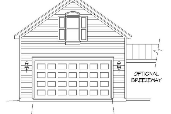 Exterior - Front Elevation 3 for Country House Plan #932-128, 0 bath