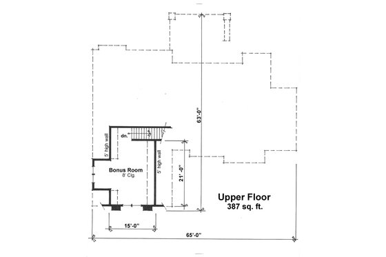 Floor Plan - Other Floor for Craftsman House Plan #51-523 - 3 bed, 3 bath