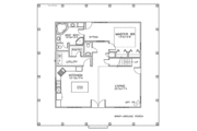 European Style House Plan - 4 Beds 2.5 Baths 2218 Sq/Ft Plan #8-159 
