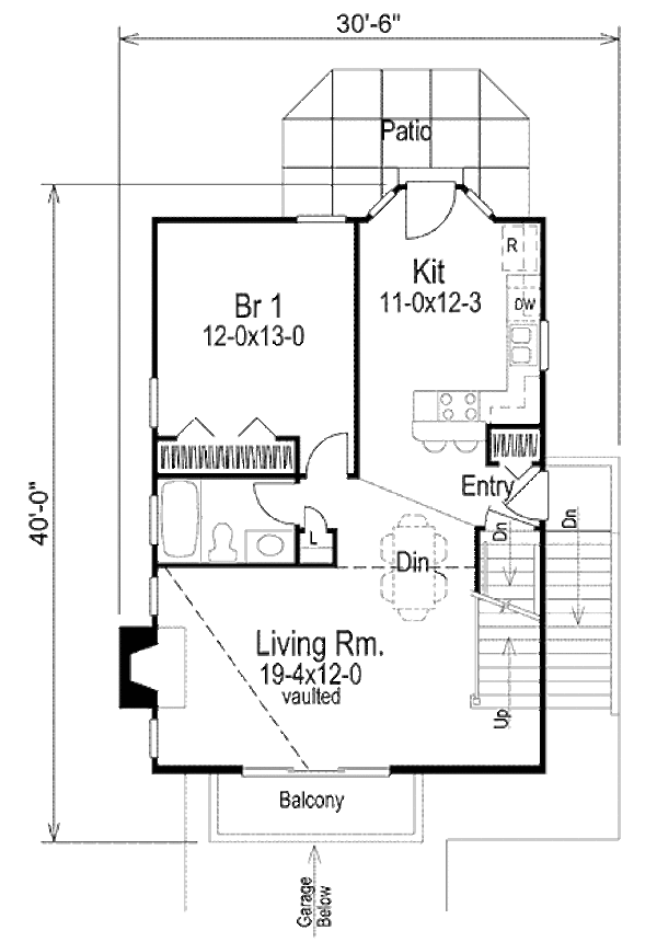 Traditional Floor Plan - Main Floor Plan #57-300