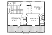 Mediterranean Style House Plan - 4 Beds 5 Baths 3283 Sq/Ft Plan #76-105 