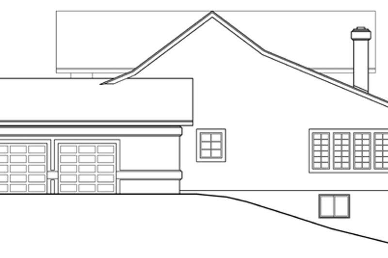 Home Plan - Exterior - Other Elevation 1 for Mediterranean House Plan #124-409 - 3 bed, 2.5 bath