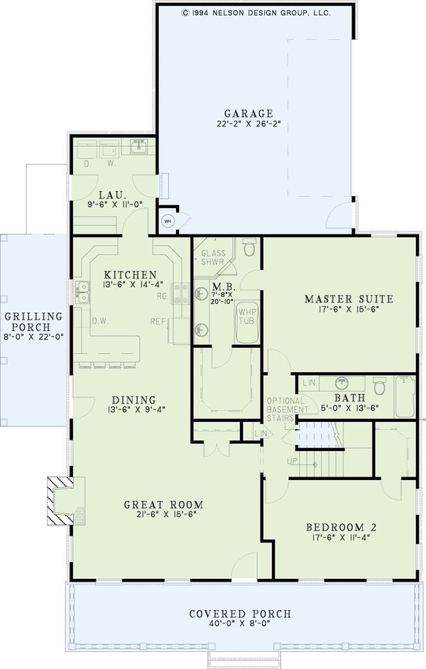Country Floor Plan - Main Floor Plan #17-2181