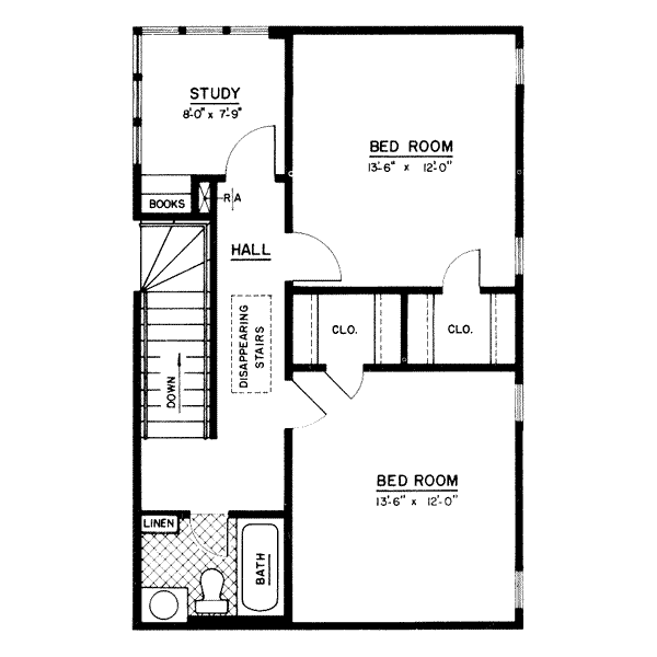 Floor Plan - Upper Floor Plan #36-382