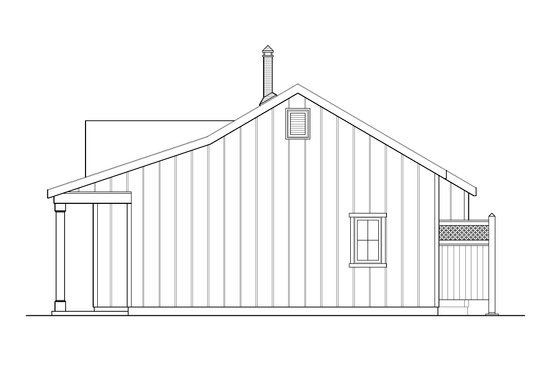 Exterior - Other Elevation for Cabin House Plan #22-618 - 1 bed, 1 bath