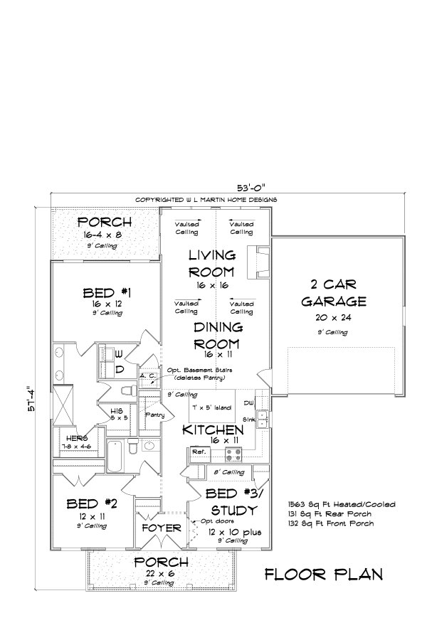 Cottage Floor Plan - Main Floor Plan #513-2198