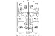 Modern Style House Plan - 3 Beds 3 Baths 1377 Sq/Ft Plan #513-2291 Floor 