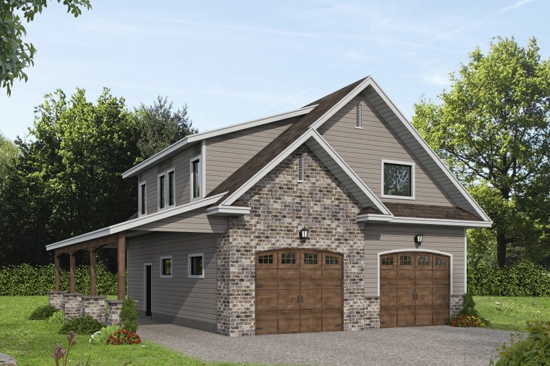 Architectural House Design - Traditional Exterior - Front Elevation Plan #117-1070