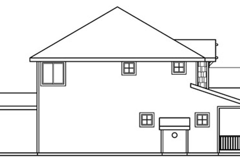 Home Plan - Exterior - Other Elevation for Craftsman House Plan #124-712 - 4 bed, 2.5 bath