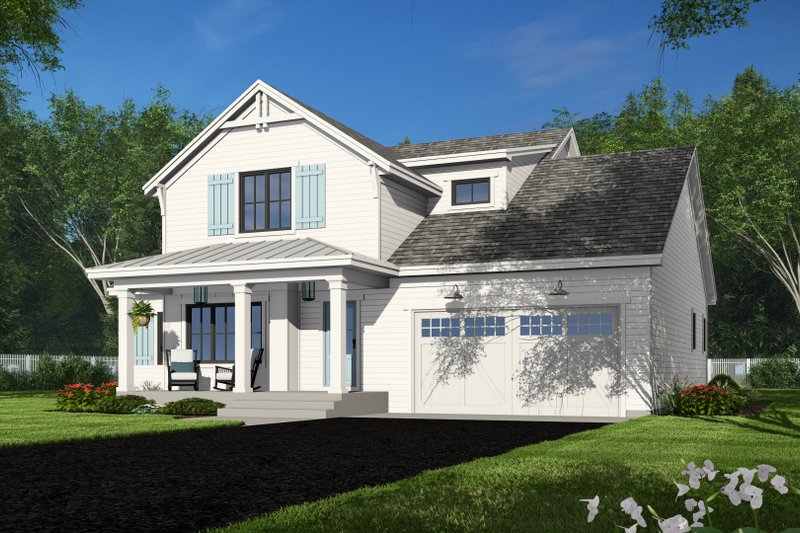 House Design - Exterior - Front Elevation 5 for Farmhouse House Plan #51-1360 - 4 bed, 3.5 bath
