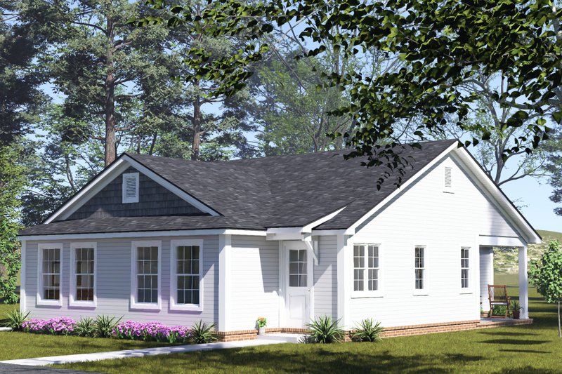 Architectural House Design - Exterior - Other Elevation 5 for Cottage House Plan #513-2445 - 2 bed, 2 bath