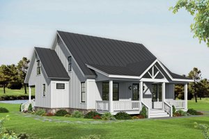 Farmhouse Exterior - Front Elevation Plan #932-345