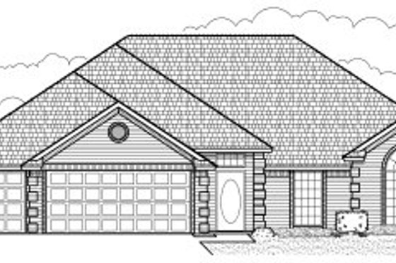 Exterior - Front Elevation for Traditional House Plan #65-289 - 4 bed, 2 bath