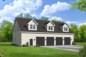 Traditional Exterior - Front Elevation Plan #932-417