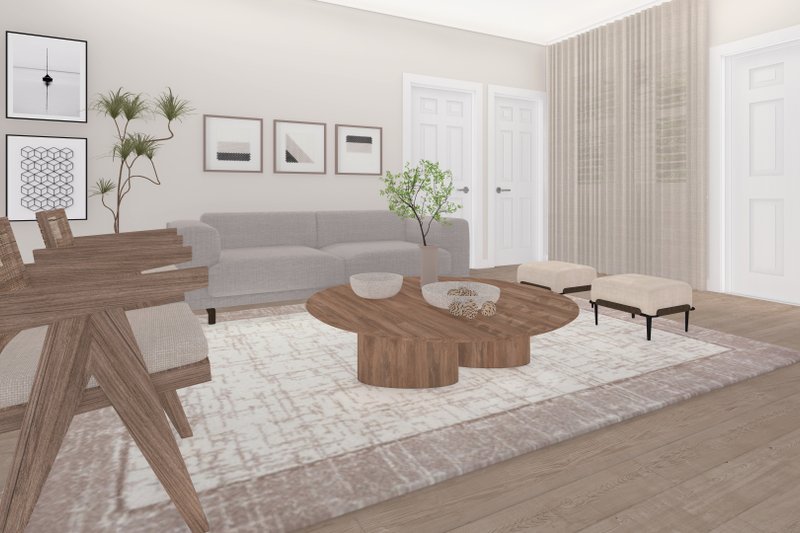 House Design - Interior - Family Room for Craftsman House Plan #1060-305 - 3 bed, 2 bath