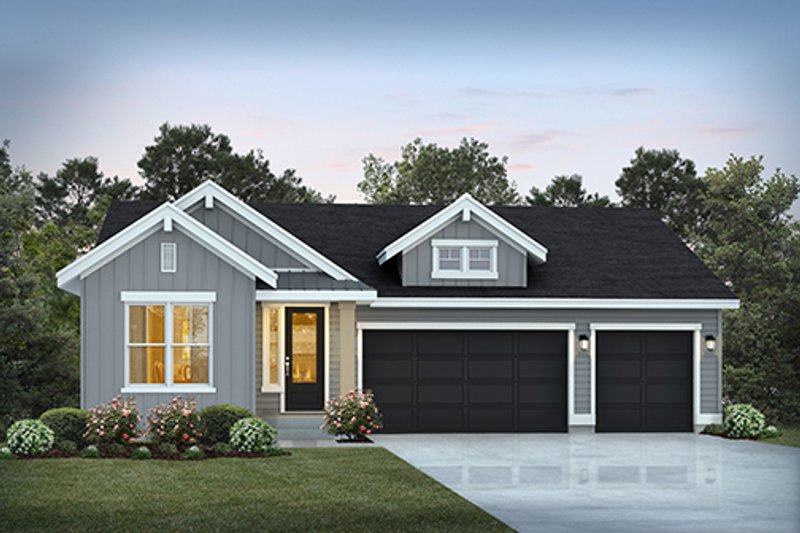 House Blueprint - Farmhouse Exterior - Front Elevation Plan #569-62