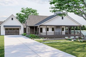 Exterior - Other Elevation 2 for Farmhouse House Plan #455-258 - 2 bed, 2 bath