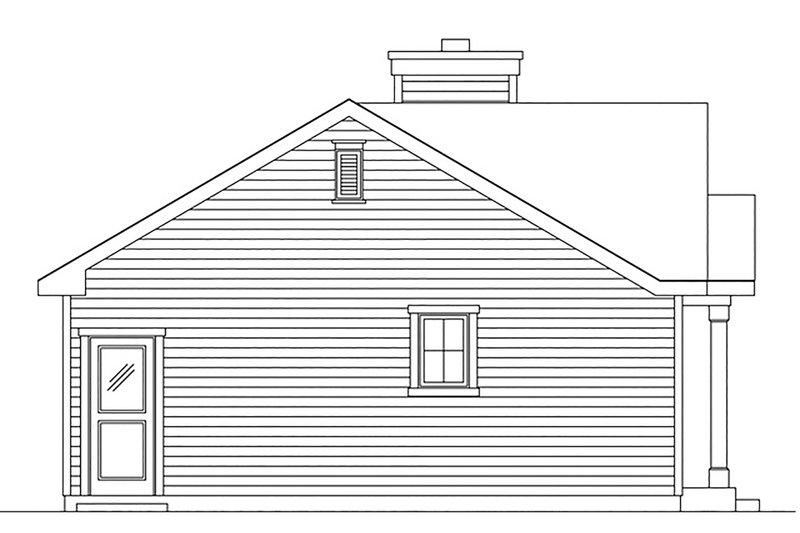 Dream House Plan - Exterior - Other Elevation 1 for Cottage House Plan #22-595 - 1 bed, 1 bath