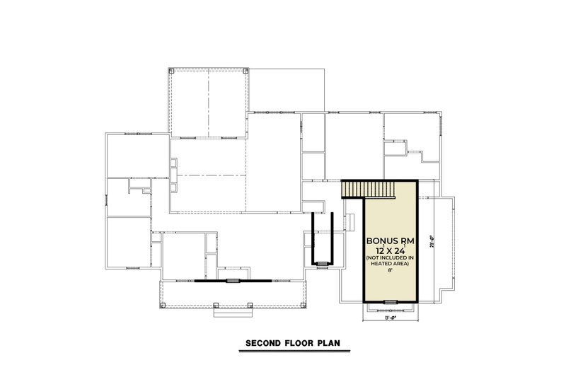 House Design - Floor Plan - Upper Floor for Farmhouse House Plan #1070-160 - 4 bed, 2.5 bath