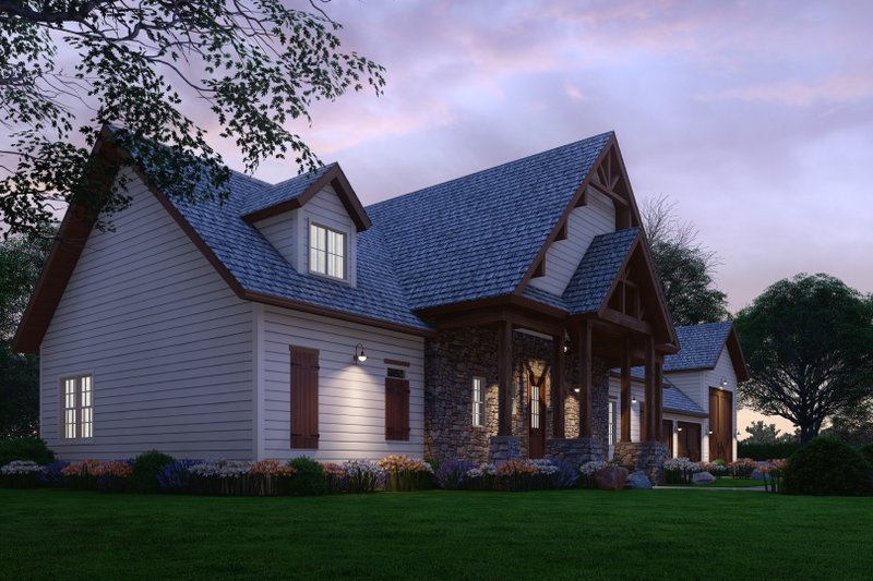 Home Plan - Exterior - Front Elevation 7 for Farmhouse House Plan #54-446 - 3 bed, 2 bath
