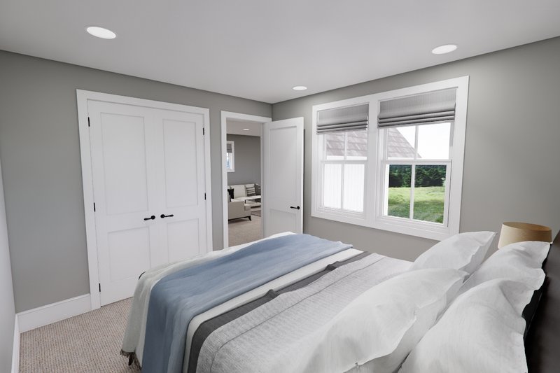 Architectural House Design - Interior - Bedroom 5 for Farmhouse House Plan #51-1560 - 6 bed, 4.5 bath