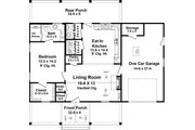 Craftsman Style House Plan - 1 Beds 1.5 Baths 915 Sq/Ft Plan #21-467 