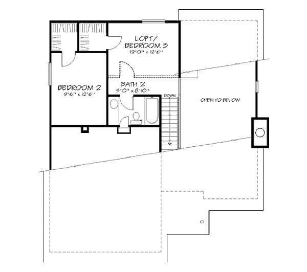 Dream House Plan - Country Floor Plan - Upper Floor Plan #320-427