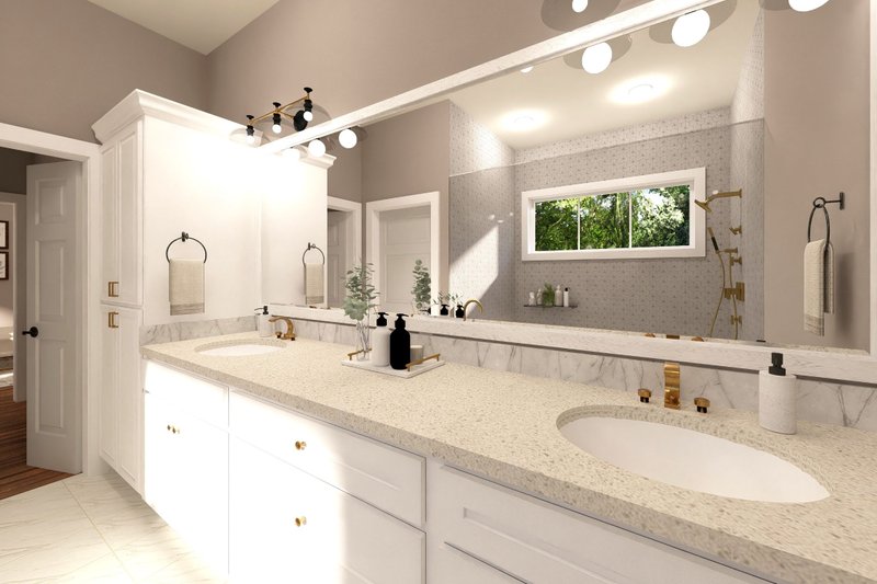 Home Plan - Interior - Master Bathroom 1 for Barndominium House Plan #44-291 - 3 bed, 2.5 bath