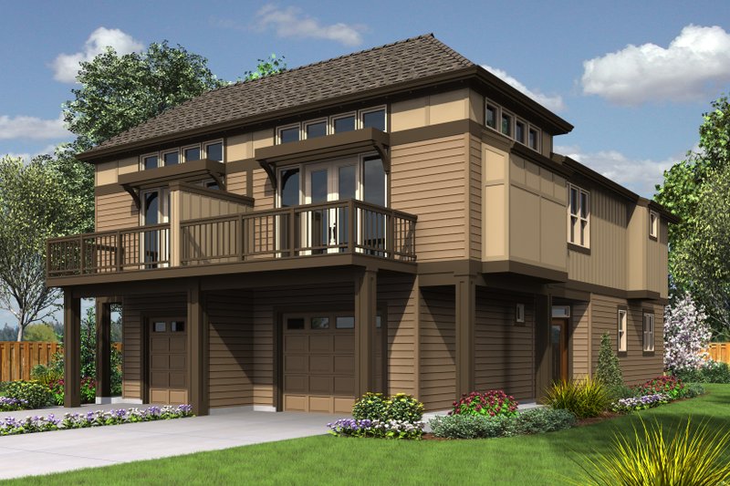 Home Plan - Modern Exterior - Front Elevation Plan #48-628