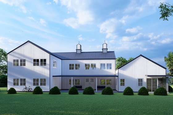 Exterior - Other Elevation 3 for Barndominium House Plan #1107-17 - 4 bed, 4 bath