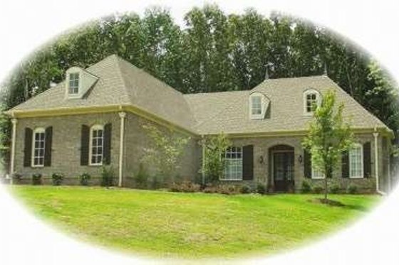 Exterior - Front Elevation for European House Plan #81-1248 - 4 bed, 3.5 bath