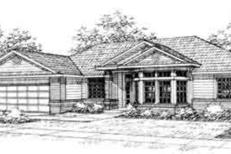 Dream House Plan - Ranch Exterior - Front Elevation Plan #124-330