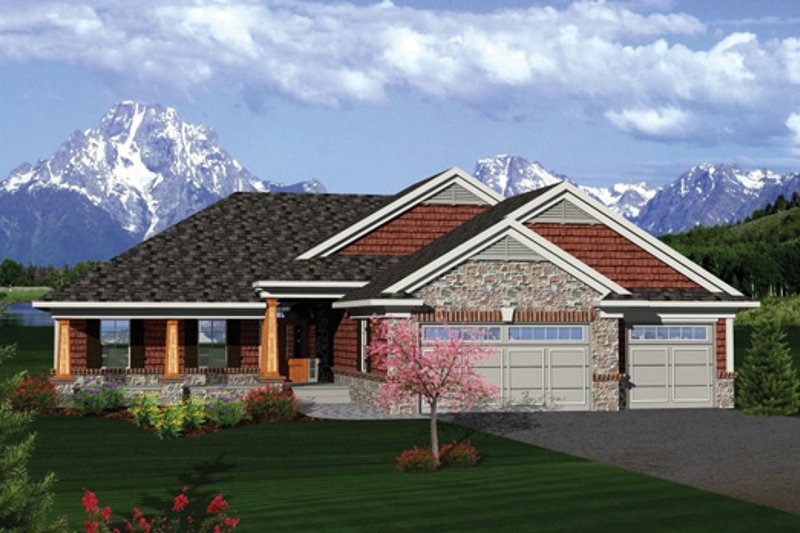 Dream House Plan - Exterior - Front Elevation for Craftsman House Plan #70-1087 - 3 bed, 2.5 bath
