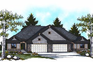 Traditional Exterior - Front Elevation Plan #70-893