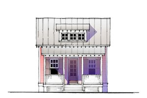 Exterior - Other Elevation for Cottage House Plan #514-8 - 1 bed, 1 bath