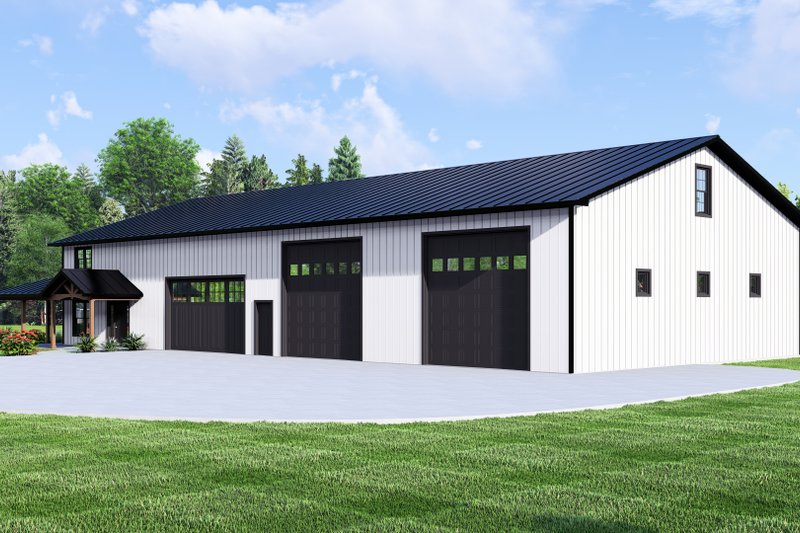 Dream House Plan - Exterior - Other Elevation for Barndominium House Plan #1064-320 - 1 bed, 1.5 bath