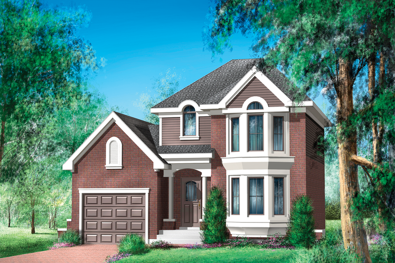 Traditional Style House Plan - 2 Beds 1 Baths 1105 Sq/Ft Plan #25-4470
