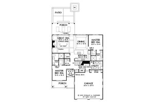 Floor Plan - Main Floor for Cottage House Plan #929-1104 - 4 bed, 3.5 bath