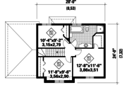 Traditional Style House Plan - 3 Beds 1 Baths 1300 Sq/Ft Plan #25-4788 