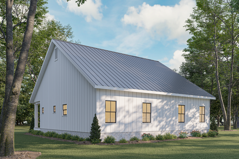 Home Plan - Exterior - Rear Elevation for Farmhouse House Plan #44-233 - 2 bed, 1 bath