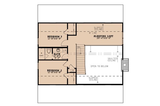 Floor Plan - Upper Floor for Country House Plan #923-207 - 3 bed, 2.5 bath