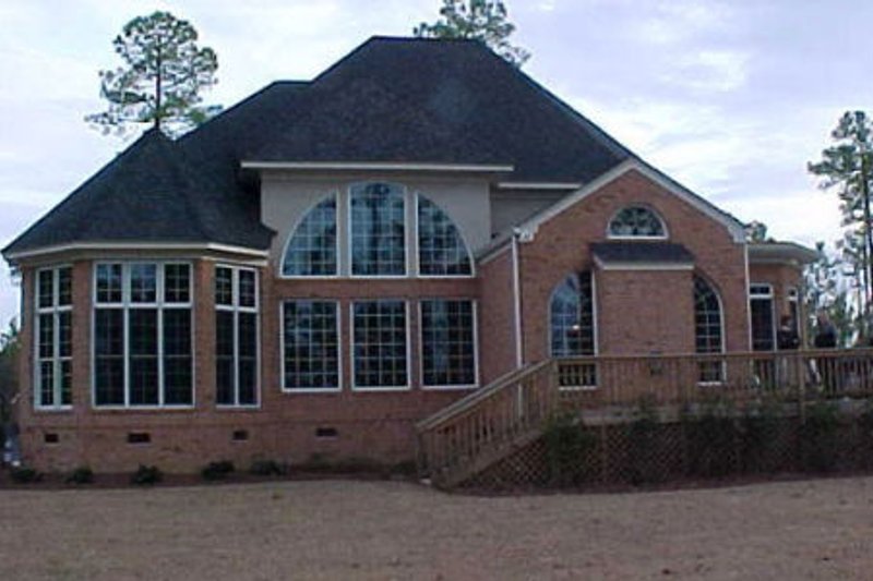 Home Plan - Exterior - Rear Elevation for European House Plan #119-130 - 4 bed, 3.5 bath