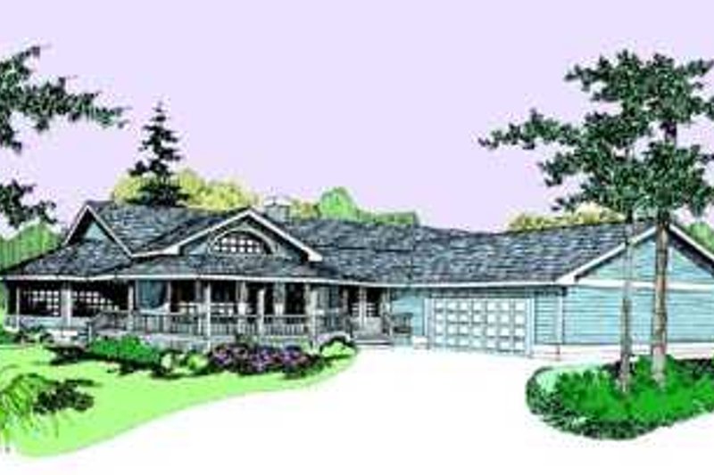 Architectural House Design - Traditional Exterior - Front Elevation Plan #60-492
