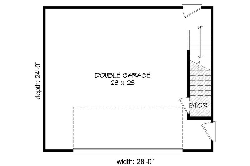 House Blueprint - Floor Plan - Main Floor for Country House Plan #932-160, 0 bath