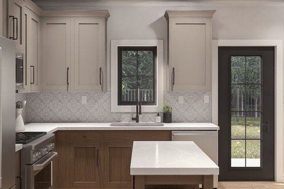Interior - Kitchen 1 for Cottage House Plan #455-703 - 2 bed, 2.5 bath