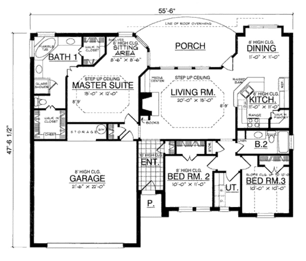 Traditional Floor Plan - Main Floor Plan #40-242