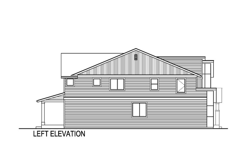 Architectural House Design - Exterior - Other Elevation for Contemporary House Plan #569-79 - 4 bed, 3 bath