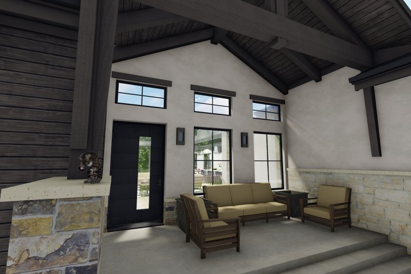 Home Plan - Exterior - Covered Porch for Contemporary House Plan #1069-31 - 5 bed, 5.5 bath